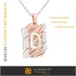 Pendant With Letter D - 3D CAD