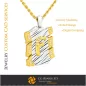 Pendant With Letter F - 3D CAD