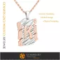 Pendant With Letter K - 3D CAD