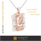 Pendant With Letter L - 3D CAD