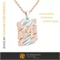 Pendant With Letter M - 3D CAD