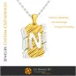 Pendant With Letter N - 3D CAD
