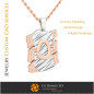 Pendant With Letter O - 3D CAD