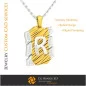 Ciondolo con lettera R - CAD 3D
