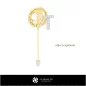 Broche 3D avec la lettre T