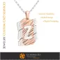 Pendentif avec la lettre Z - DAO 3D