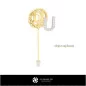 3D Brooch With Letter U