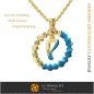Pendant With Letter P - 3D CAD