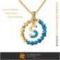 Pendant With Letter S - 3D CAD Pendant With Letter S - 3D CAD