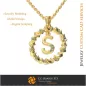 Pendant With Letter S - 3D CAD Pendant With Letter S - 3D CAD