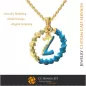 Pendant With Letter Z - 3D CAD