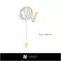 3D Brooch With Letter V