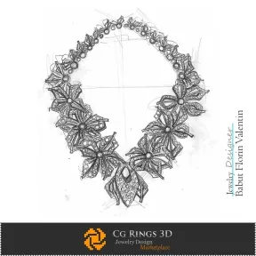 Necklace Sketch-Jewelry Design Concept Jewelry Sketches