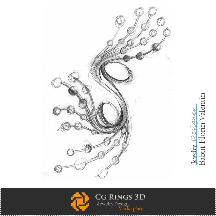 Schizzo Spilla - Design Gioielli