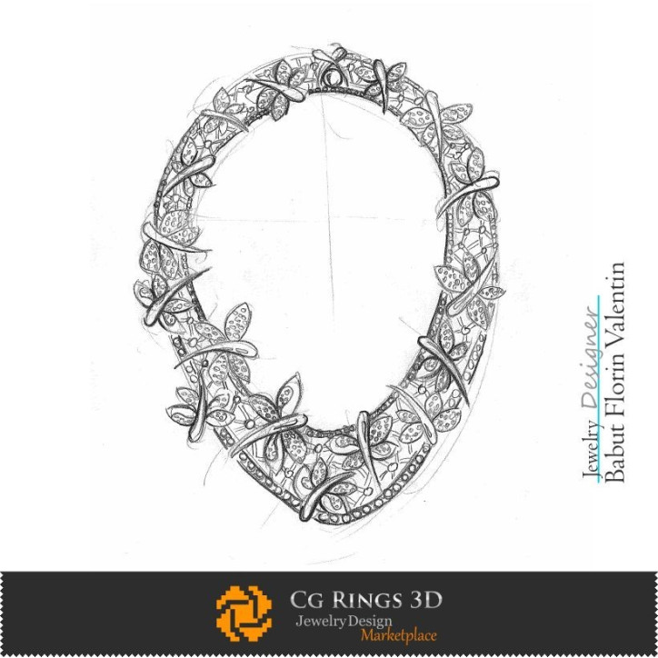 Necklace Sketch-Jewelry Design