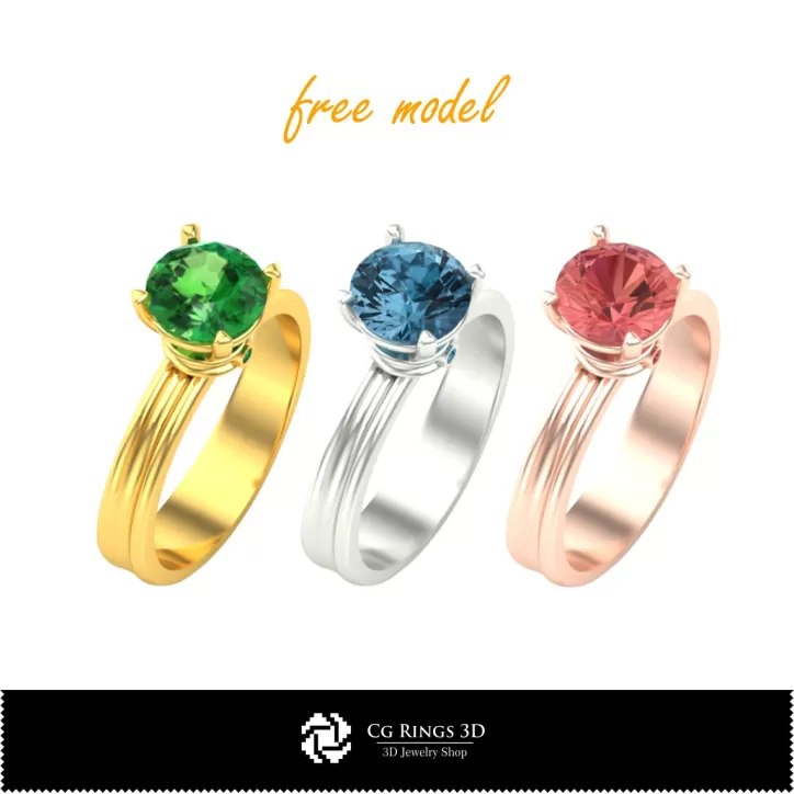 Bague - Bijoux 3D gratuits