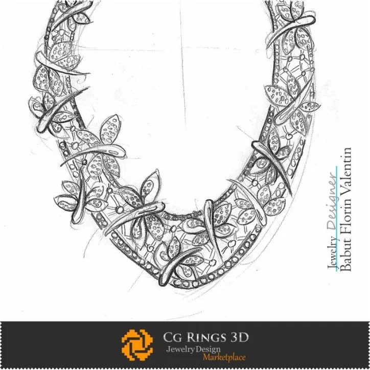 Boceto de collar - Diseño de joyas