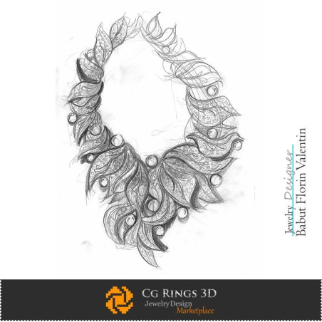 Necklace Sketch-Jewelry Design