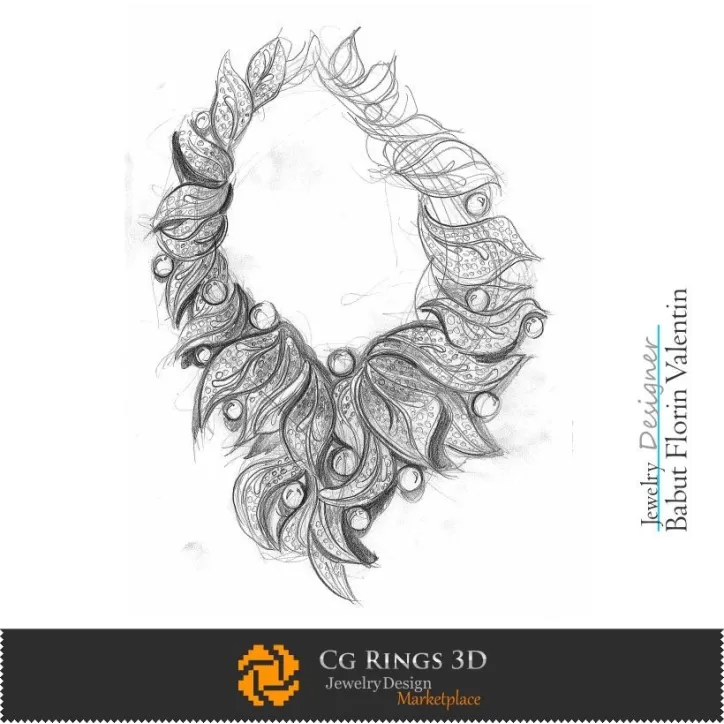 Schizzo Collana-Design di Gioielli
