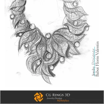 Necklace Sketch-Jewelry Design Jewelry Sketches