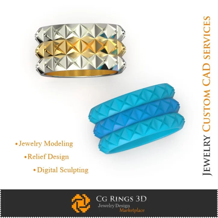 Wedding Ring - Jewelry 3D CAD