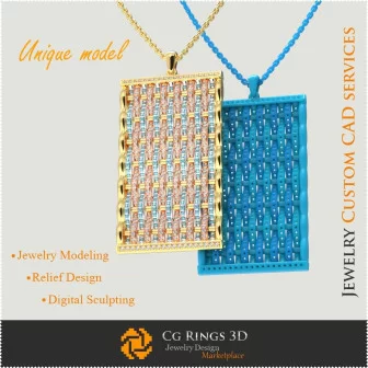 Gioielleria-Ciondolo Unico - CAD 3D Gioielleria 3D CAD, Gioielli Unici 3D, Braccialetti CAD 3D, Braccialetti con Diamanti 3D,
