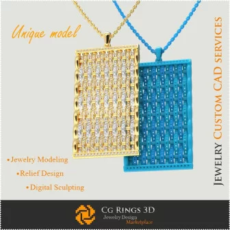 Jewelry-Unique Pendant - 3D CAD Jewelry 3D CAD, 3D Unique Jewelry, Bracelets 3D CAD , 3D Diamond Bracelets, 3D Bracelets