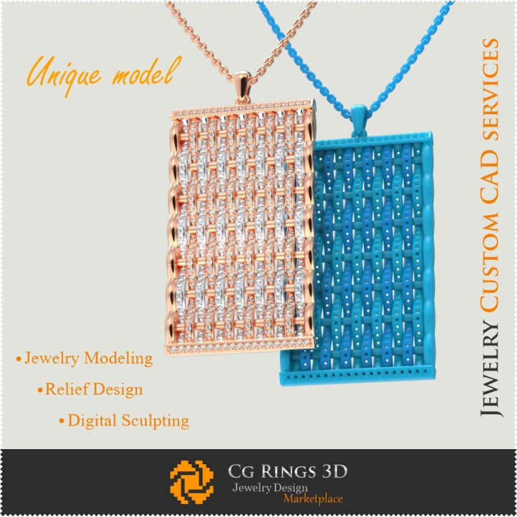 Unique Pendant - Jewelry 3D CAD