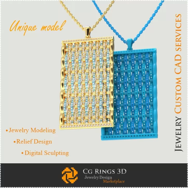 Einzigartiger Anhänger - Schmuck 3D CAD Einzigartiger Anhänger - Schmuck 3D CAD