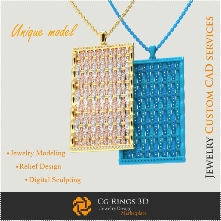 Unique Pendant - Jewelry 3D CAD