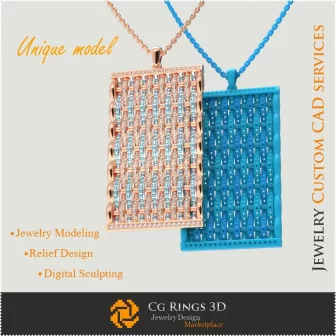 Jewelry-Unique Pendant - 3D CAD Jewelry 3D CAD, 3D Unique Jewelry, Bracelets 3D CAD , 3D Diamond Bracelets, 3D Bracelets