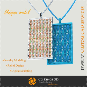 Jewelry-Unique Pendant - 3D CAD  Jewelry 3D CAD, 3D Unique Jewelry, Bracelets 3D CAD , 3D Diamond Bracelets, 3D Bracelets