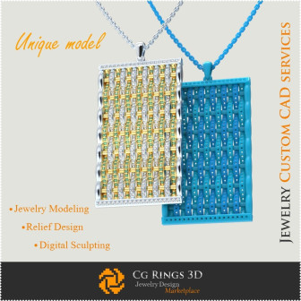 Jewelry-Unique Pendant - 3D CAD  Jewelry 3D CAD, 3D Unique Jewelry, Bracelets 3D CAD , 3D Diamond Bracelets, 3D Bracelets