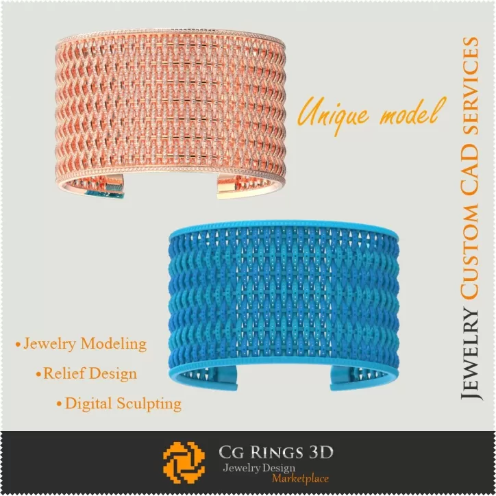 Einzigartiges Armband - Schmuck 3D-CAD Einzigartiges Armband - Schmuck 3D-CAD