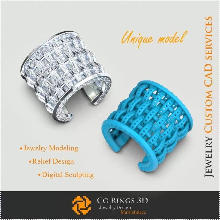 Anello Unico - Gioielli CAD 3D Anello Unico - Gioielli CAD 3D