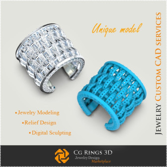 Anneaux Unique - 3D CAO Bijoux 3D CAO, Bijoux Unique 3D, Anneaux 3D CAO, Anneaux de Diamant 3D , Anneaux  de Mode 3D , Anneaux  