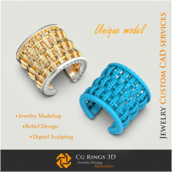 Unique Ring - 3D CAD  Jewelry 3D CAD, 3D Unique Jewelry, Rings 3D CAD , Diamond Rings 3D, Fashion Rings 3D, Cocktail Rings 3D, C