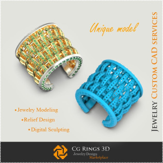Inel Unicat - 3D CAD Bijuterii 3D , Bijuterii Unicat 3D, Inele 3D CAD, Inele cu Diamante 3D, Inele Fashion 3D , Inele Cocktail 3