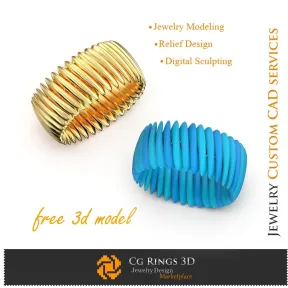 Anillo de moda - Modelo 3D gratuito