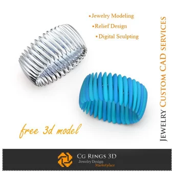 Anillo de moda - Modelo 3D gratuito Joyería 3D CAD, Joyería 3D gratuita, Anillos 3D CAD, Aros de eternidad 3D, Anillos de moda