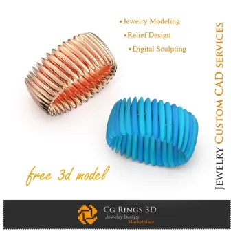 Anillo de moda - Modelo 3D gratuito Joyería 3D CAD, Joyería 3D gratuita, Anillos 3D CAD, Aros de eternidad 3D, Anillos de moda