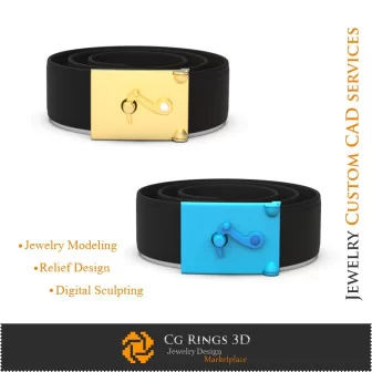 Buckles Belt - 3D CAD Jewelry 3D CAD, 3D CAD Buckles Belts, Other Accesories 3D CAD , 3D Men's Buckles Belts