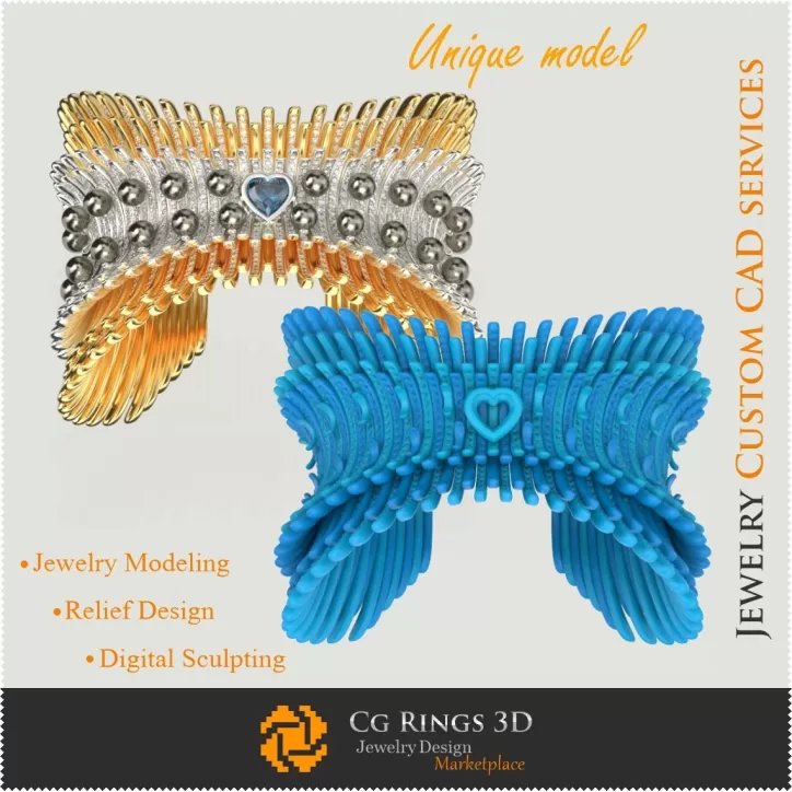 « Angel Wings » Bracelet Unique - CAO Bijoux 3D « Angel Wings » Bracelet Unique - CAO Bijoux 3D