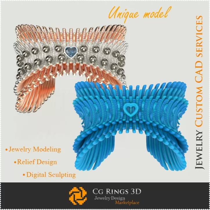 « Angel Wings » Bracelet Unique - CAO Bijoux 3D « Angel Wings » Bracelet Unique - CAO Bijoux 3D
