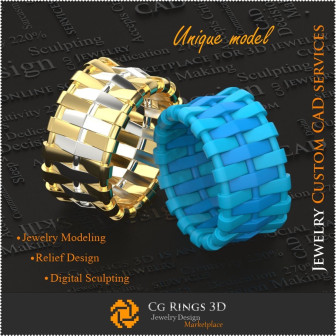 Unique Ladies Wedding Bands - 3D CAD Jewelry  Jewelry 3D CAD, 3D Unique Jewelry, Rings 3D CAD , Wedding Bands 3D, Fashion Rings 