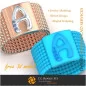 Anello con lettera A - Gioielli 3D gratuiti