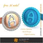Butoni cu litera A - CAD 3D gratuit pentru bijuterii