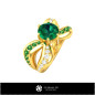 Bague Bijou Double Bande - Joaillerie 3D CAO