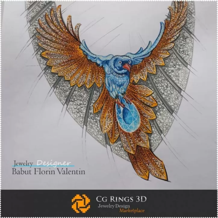Boceto de collar - Diseño de joyería