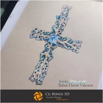 Anhänger-Skizze - Schmuckdesign - Schmuckskizzen